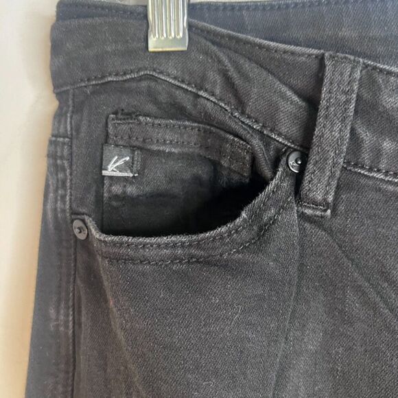 KanCan Faded Black Straight Slight Flare Non Destructed Jeans Size 11/29 - Picture 5 of 11